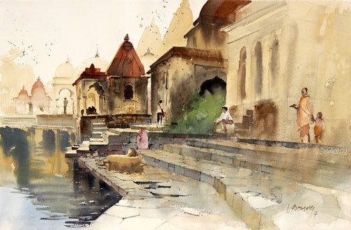 Temple and River